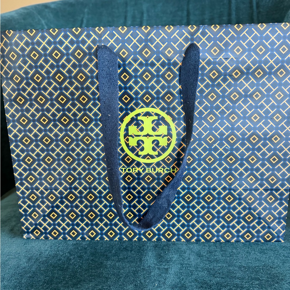 Tory Burch Gift Bag Logo 9”x12”x5” Regift